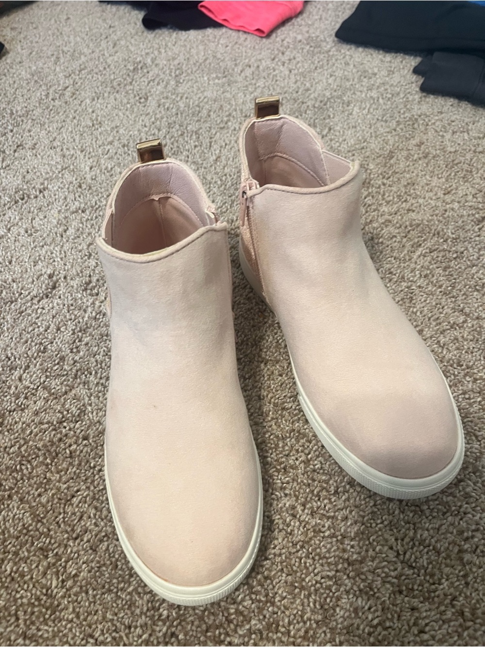Kohl's Blush Pink Slip-On Ankle Booties